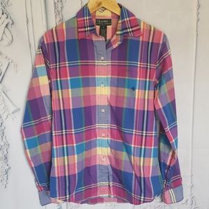 Lauren Ralph Lauren Multicolored Plaid Button Down